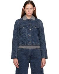 Rag & Bone - Cora Quilted Denim Jacket - Lyst