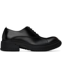 Lanvin - Chaussures oxford medley noires en cuir - Lyst