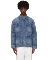 Neighborhood - Washed Coverall Denim Jacket - Lyst