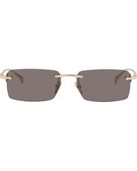 Gucci - Rectangular Frame Sunglasses - Lyst