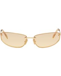 Miu Miu - Rimless Metal Oval Sunglasses - Lyst