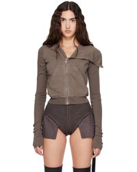 Rick Owens - Taupe Tower Mountain Sweat Jacket - Lyst