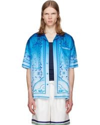 CASABLANCA - Egyptian Rug Camp Collar Short Sleeve Shirt - Lyst
