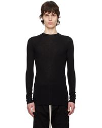 Rick Owens - ブラック Hollywood リブ ラウンドネック セーター - Lyst