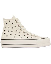 Converse - Off-white Chuck Taylor All Star Lift High Sneakers - Lyst
