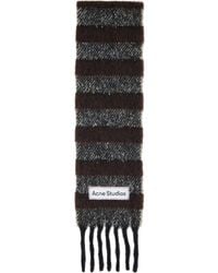 Acne Studios - Fringed Wool Skinny Scarf - Lyst