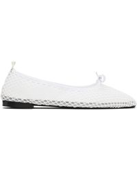 Repetto - Ballerines Garance Blanches À Bout Carré - Lyst