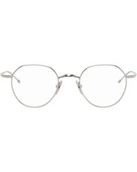 Thom Browne - Titanium Round Glasses - Lyst