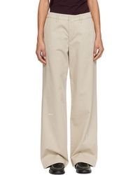 Still Here - Straight Painter Slack Trousers - Lyst
