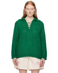 Bode - Green Alpine Sweater - Lyst