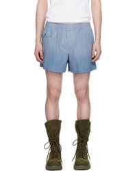 JW Anderson - ブルー ロゴプリント ショートパンツ - Lyst