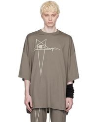 Rick Owens - Gray Champion Edition Tommy T-shirt - Lyst