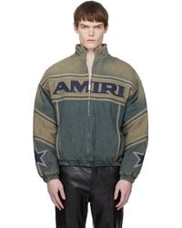 Amiri - Sport Denim Track Jacket - Lyst