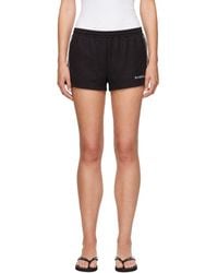 Sporty & Rich - Serif Logo Retro Track Shorts - Lyst