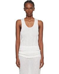 TOTEME - Crinkled Knit Tank Top - Lyst