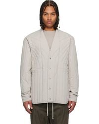 Rick Owens - Off- Concordians Ls Quilted Liner Down Jacket - Lyst