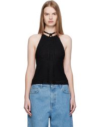 Christopher Esber - Imber Metallic Halter Top - Lyst