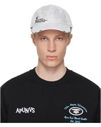 Aape By A Bathing Ape - Off- Distressed Logo Cap - Lyst
