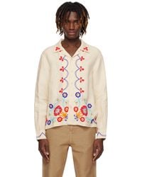 Bode - Off- Beaded Garden Party Shirt - Lyst