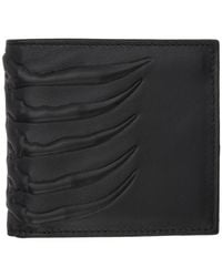 Folter Black Red White Skull Skeleton Tri-Fold Wallet Faux Leather