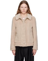 Max Mara - Taupe Teddino Jacket - Lyst