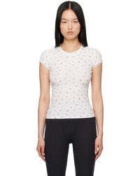 Skims - Soft Lounge Lace T-Shirt - Lyst