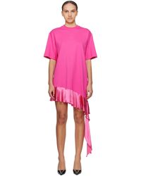 MSGM - Pink T-shirt Minidress - Lyst