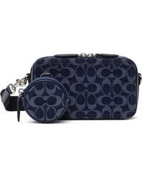 COACH - ブルー スリム Charter クロスボディバッグ - Lyst