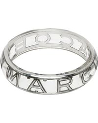 Marc Jacobs - Silver 'the Monogram Bangle' Bracelet - Lyst