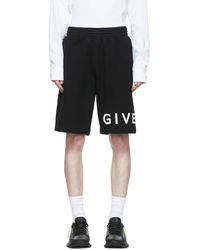 Givenchy - Black Cotton Shorts - Lyst
