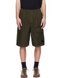 C.P. Company - Khaki Micro-Reps Boxy Lens Shorts - Lyst