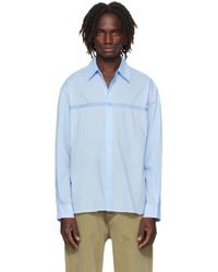 Commas - Chemise Bleue En Voile De Coton À Motif Brodé - Lyst