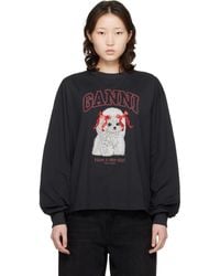 Ganni - Poodle Longsleeve T-Shirt - Lyst