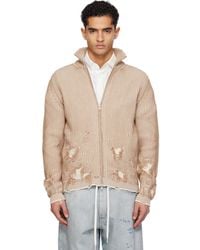 MM6 by Maison Margiela - Ribbed Knit Jacket - Lyst