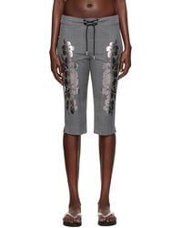 Im Sorry by Petra Collins - Ssense Exclusive Mimi Wade Edition Prince Wales Printed Shorts - Lyst