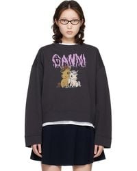 Ganni - Isoli Jersey Sweatshirt - Lyst