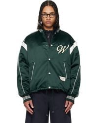WOOYOUNGMI - Logo Baseball Bomber Jacket - Lyst