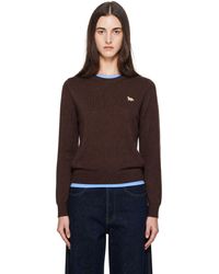 Maison Kitsuné - Baby Fox Merino Regular Sweater - Lyst