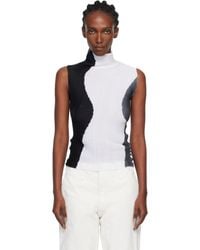 Issey Miyake - Abstract Tint Pleats Tank Top - Lyst