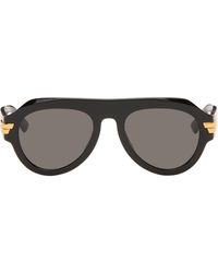 Bottega Veneta - Mitre Aviator Sunglasses - Lyst