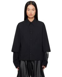 MM6 by Maison Martin Margiela - コットンポプリン 長袖シャツ - Lyst