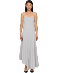 St. Agni - Strapless Cotton Jersey Midi Dress - Lyst