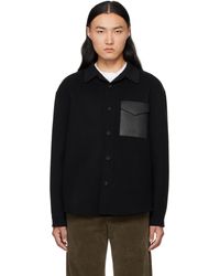 Mackage - Blouson Emmanuel Noir En Melton Double Face De Laine - Lyst