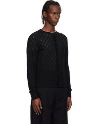 メンズ Dries Van Noten クロップド ダッフルコート ブラック | Lyst