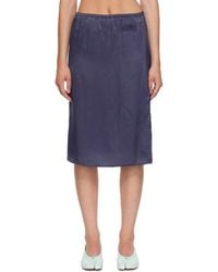 MM6 by Maison Margiela - Lining Look Midi Skirt - Lyst