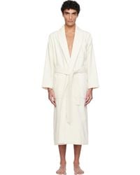 Tekla - Off Terry Classic Bathrobe - Lyst