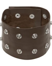 Rick Owens - Brown Leather Choker - Lyst