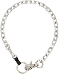 Our Legacy - Collier Argenté À Ferrure Ladon - Lyst