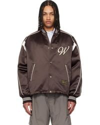 WOOYOUNGMI - Logo Baseball Bomber Jacket - Lyst