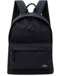Lacoste - Navy Computer Compartment Backpack - Lyst